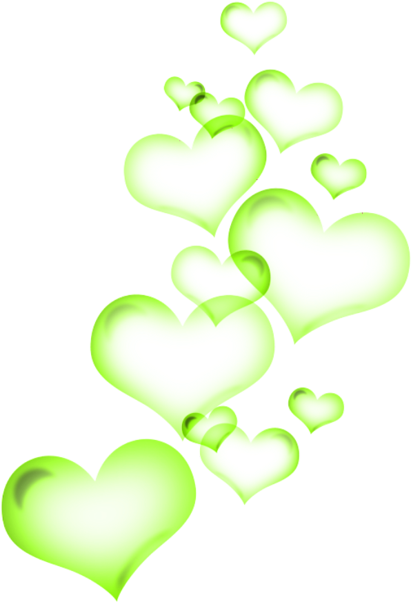 Mq Heart Hearts Love Green Bubbles - Heart (1024x1024)