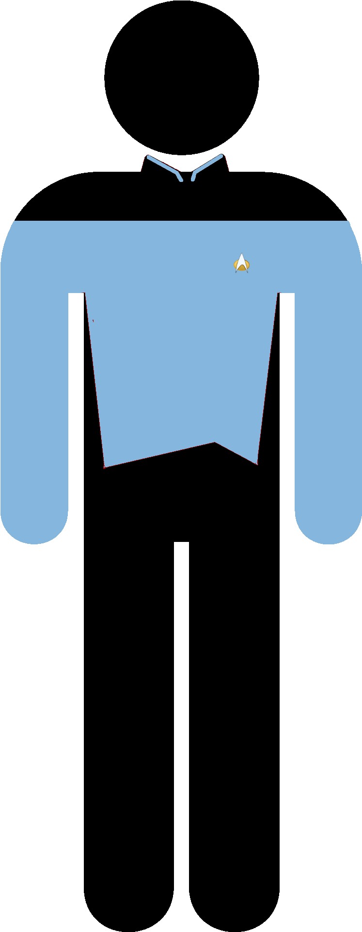 Star Trek Piktrogram Uniform Blue Science Medicine - Illustration (960x1920)
