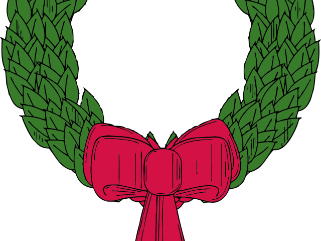 Wreath Clipart Xmas - Christmas Wreath Clip Art (640x480)