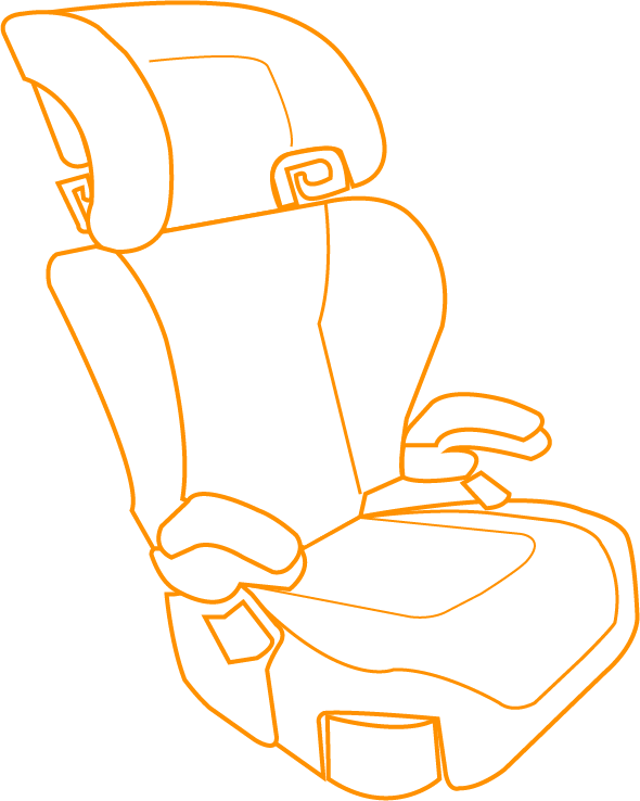 Booster Seats Are For Older Children Who Have Outgrown - Illustration (590x738)