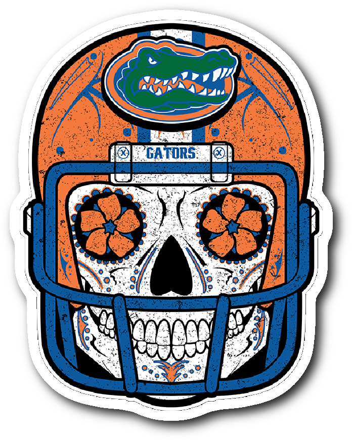 Gator Clipart Simple - Florida Gators Sugar Skull (1064x1064)