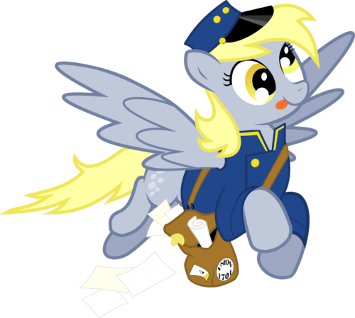 Derpy Mail Pony By ~masemj - Mlp Derpy Mail (500x449)
