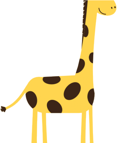 Giraffe Clipart Vector - Gambar Kartun Jerapah Lucu (640x480)