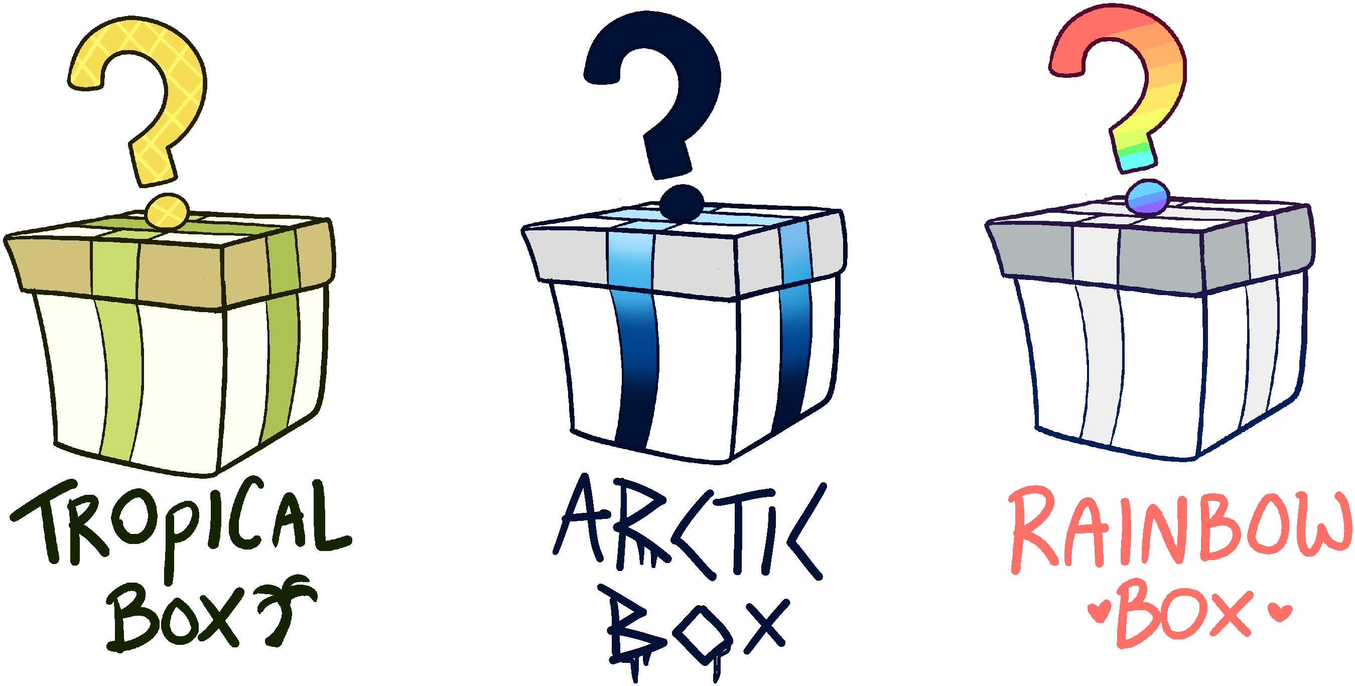 Mystery Box Adopts By Serene-monster - Mystery Box Adopts By Serene-monster (3000x1566)