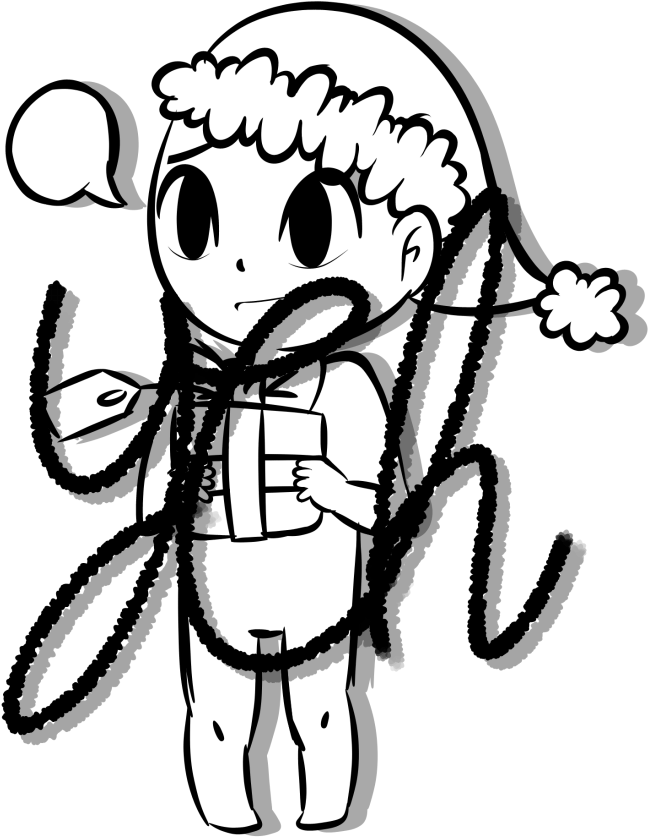 Ych Present Holder Open By Icecreamlink - Illustration (679x930)