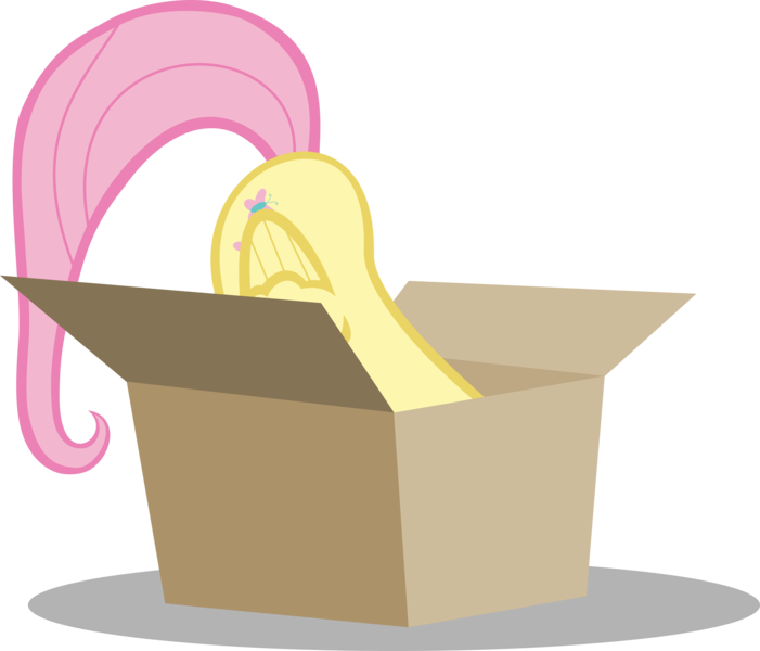 Absurd Res, Artist - Fluttershy In The Box (701x600)