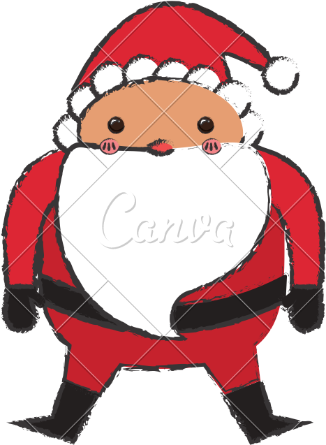 Santa Claus Christmas Cartoon - Pere Noel Design Dessin (800x800)