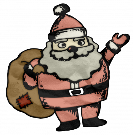Retro Holly Jolly - Santa Claus (456x456)