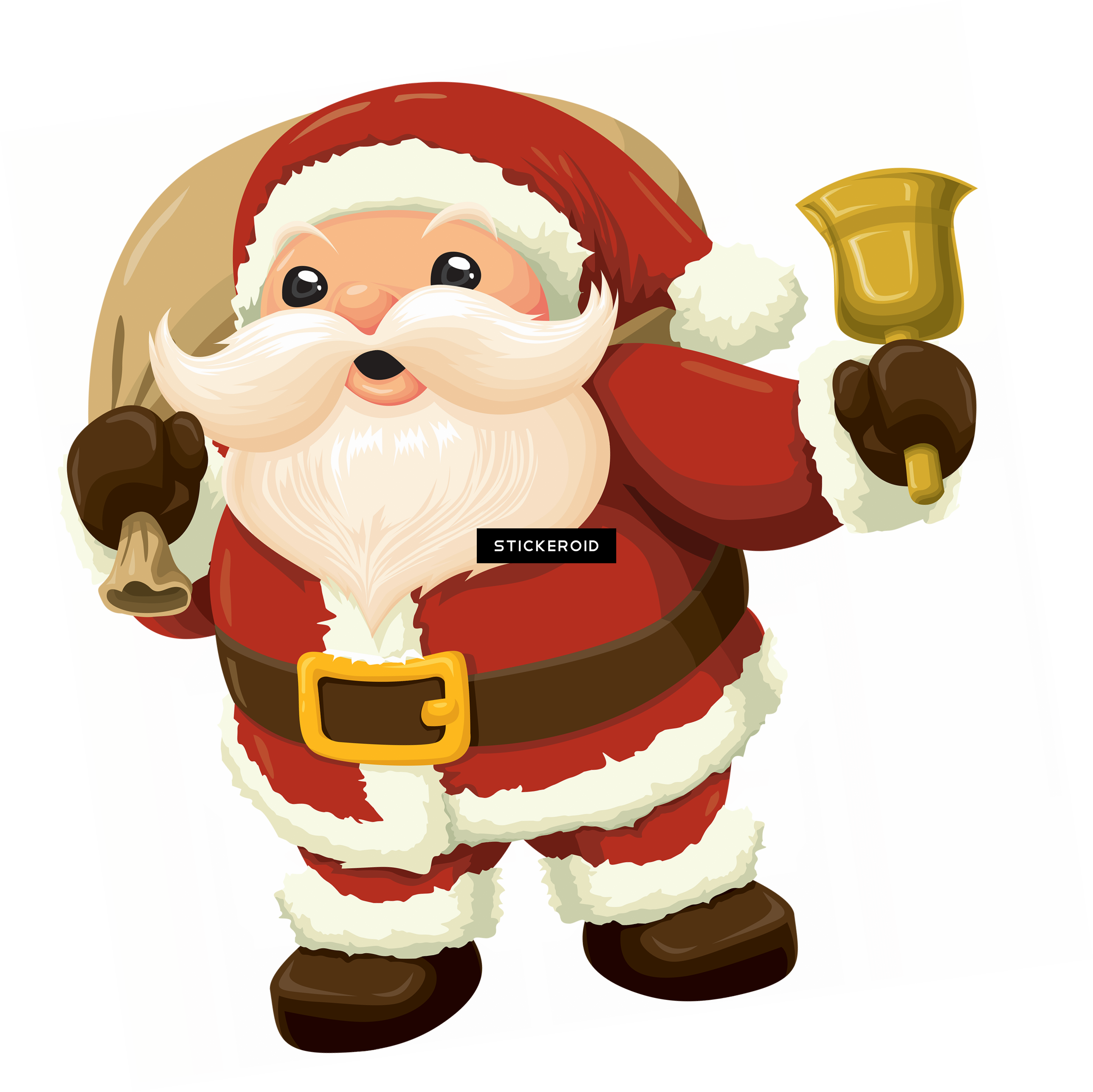 Santa Claus Holidays - Santa Claus Bell Png (2822x2819)