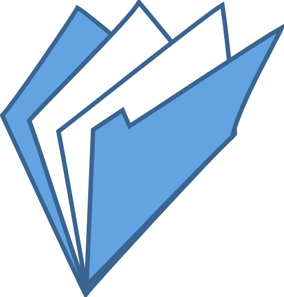 Open Folder Blue Svg Clip Arts 570 X 597 Px - Open Folder Blue Svg Clip Arts 570 X 597 Px (570x597)