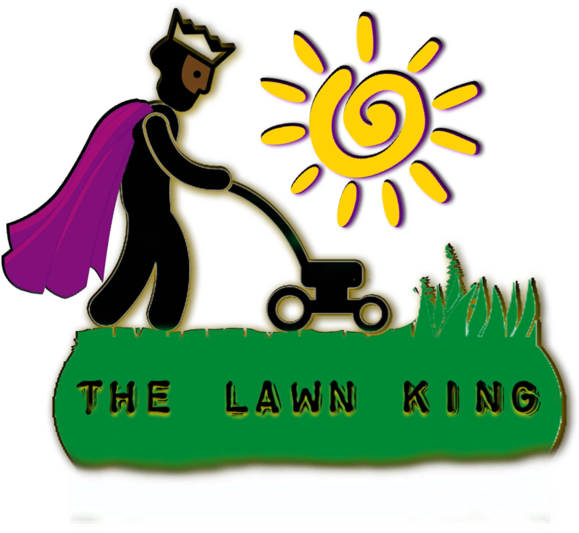 The Lawn King Of Little Rock - Cartoon (2048x2048)