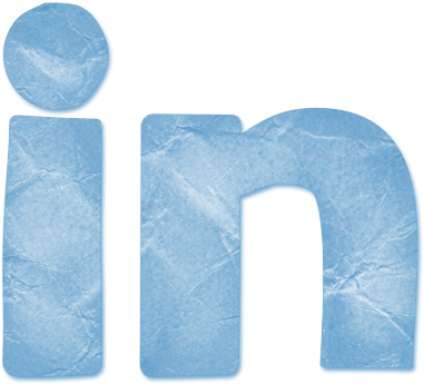 Crumpled Paper Linkedin Logo - Icon (512x512)
