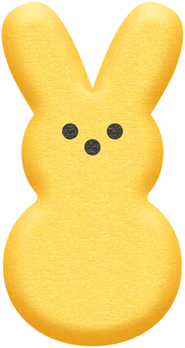 Peeps Clip Art Peep Bunny - Stuffed Toy (266x500)