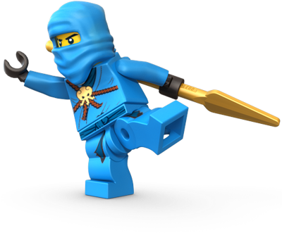 Lego Ninja Clip Art - Ninjago Season 1 Jay (400x331)