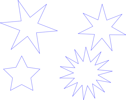 Star Polygons In Art And Culture Geometry Heptagram - نجوم تلوين (426x340)