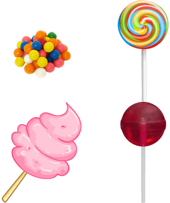 Transparent Cotton Candy Clipart (400x400)