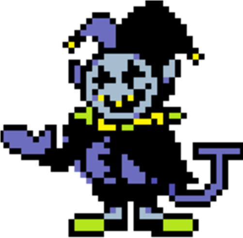Jevil Deltarune Berries And Cream <strong>listen</strong> - Jevil Sprite (500x500)
