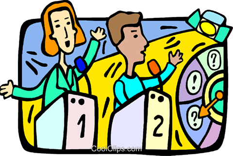 Television Game Show Royalty Free Vector Clip Art Illustration - Game Show Clip Art (480x322)