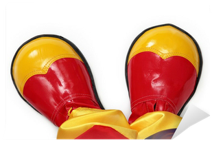 Clown Shoes Isolated On White Background Wall Mural - Clown Shoes Isolated On White Background Wall Mural (400x400)