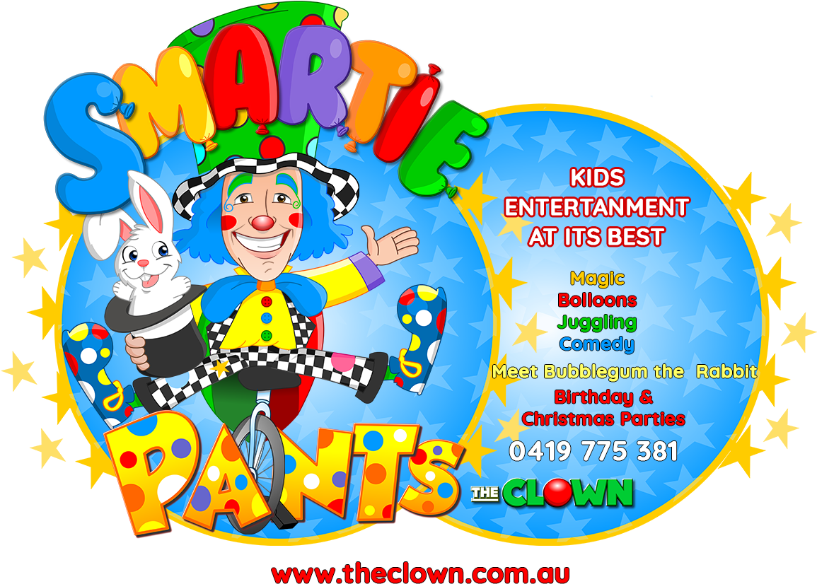 Smartie Pants The Clown - Cartoon (1227x858)