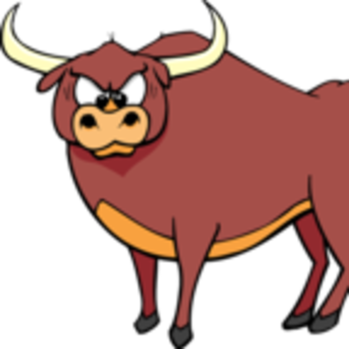 Large Bull Clip Art (696x696)