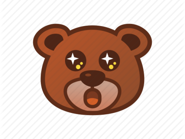 Shocking Clipart Amazed - Emoticon Bear (640x480)