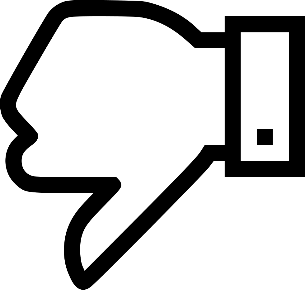 Dislike Png - Dislike Png White Line (980x930)