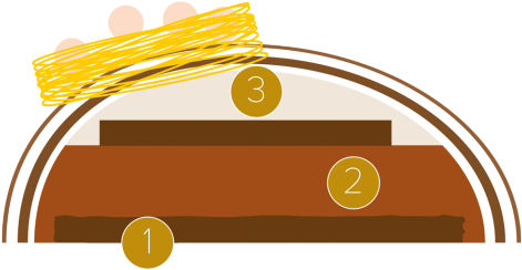 Easter Cake In An Easter Egg - Illustration (481x481)