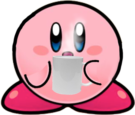Sticker Other Kirby Pasledebile Tasse Cafe Mug Chocolat - Kirby Star (500x375)