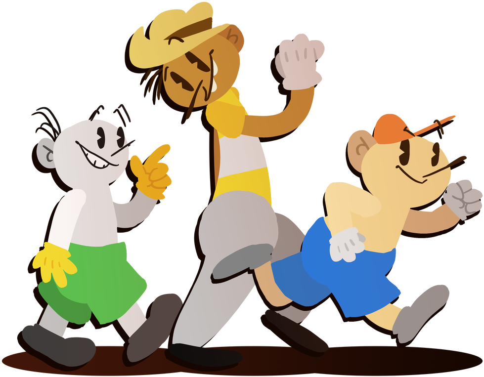 The Three Stooges By Kiddlescribbles - Cartoon (1000x799)