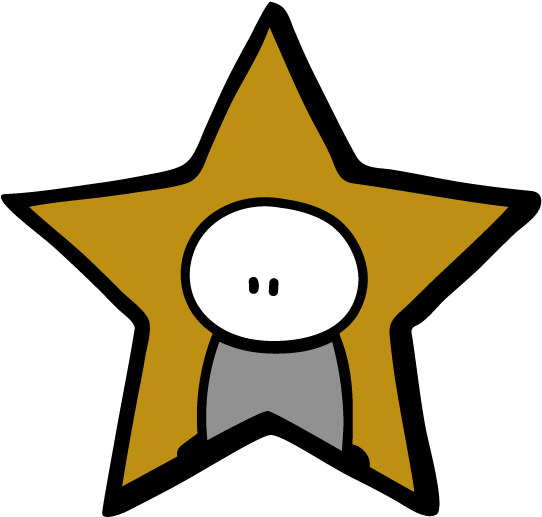 Jean, 6 Ans, Fait Des Biscuits De Noël - Desenho Kawaii Estrela (555x555)