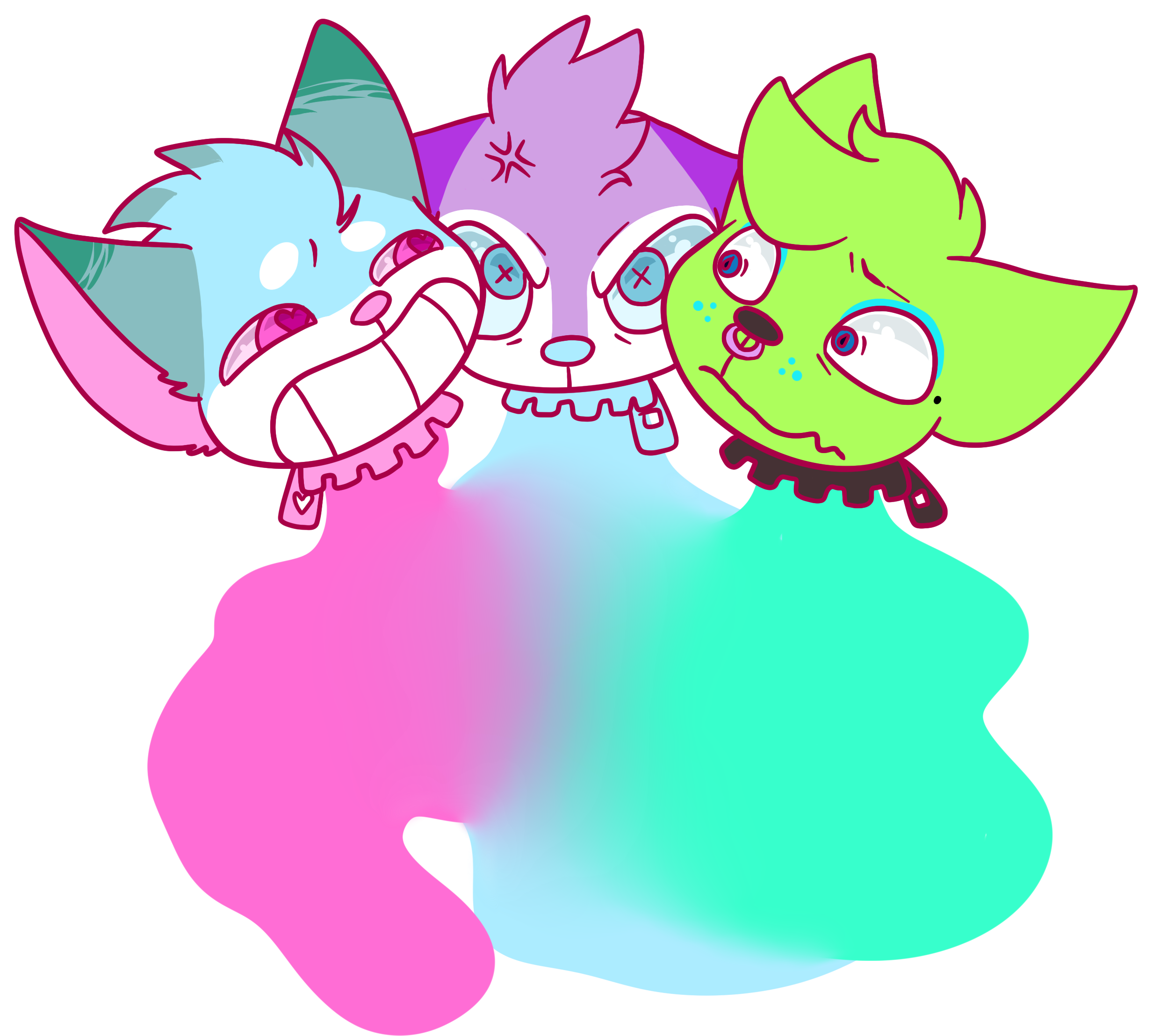 Three Stooges - Cartoon (2500x2290)