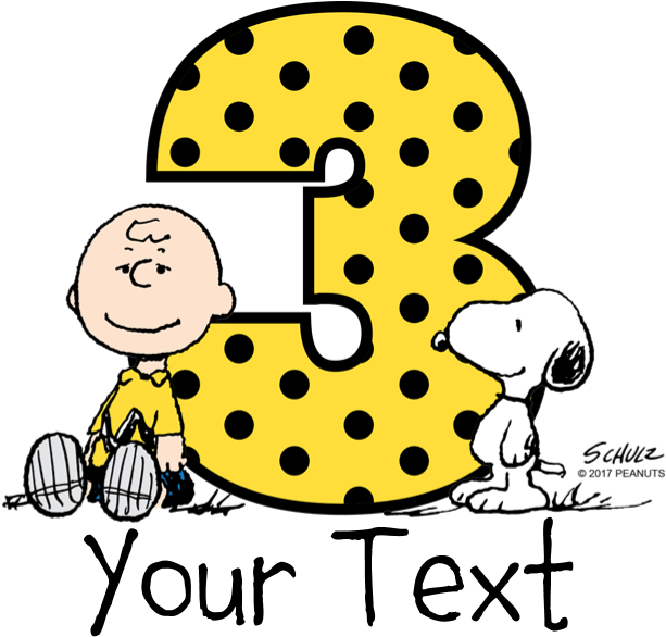 Charlie Brown Snoopy 3 Year Old Kids Light T Shirt - Charlie Brown Snoopy 3 Year Old Kids Light T Shirt (700x700)