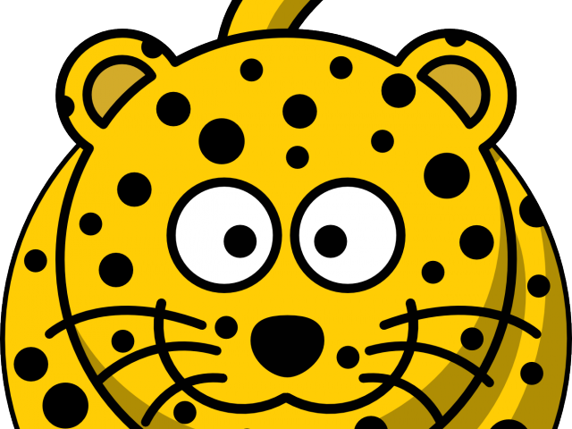 Leopard Clipart Amur Leopard - Cartoon Cheetahs Clipart (640x480)