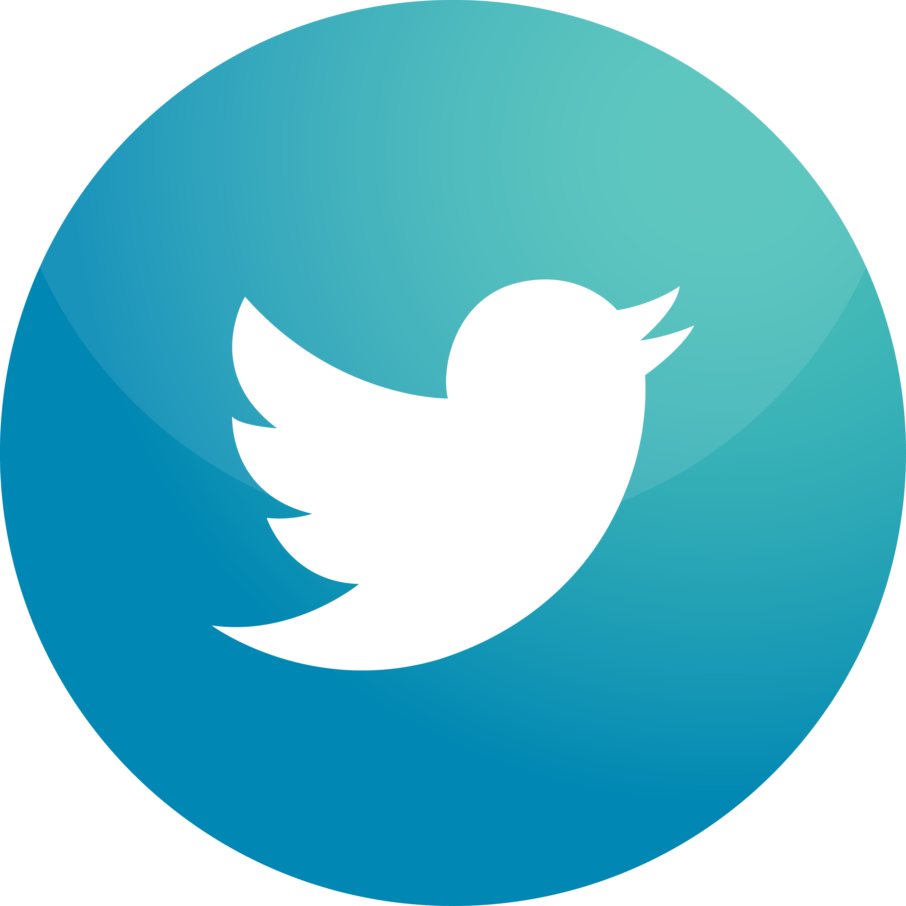 Social - Blue Twitter Icon Png (2973x2973)