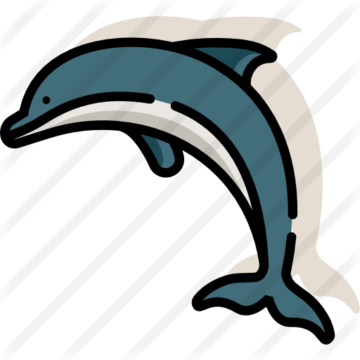 Dolphin Free Icon - Illustration (512x512)