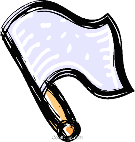 Blank White Flag Royalty Free Vector Clip Art Illustration - Blank White Flag Royalty Free Vector Clip Art Illustration (456x480)