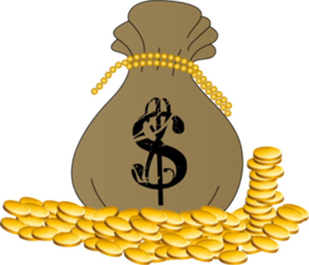 14“again, It Will Be Like A Man Going On A Journey, - Bag Of Coins Clipart (604x517)