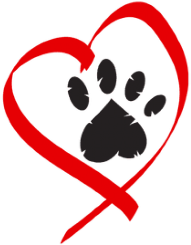 Free Png Download Heart Paw Print Png Images Background - Paw Print Heart Clip Art (480x480)