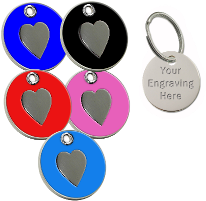 Enamel Pet Tag Heart - Pet Tag (450x450)
