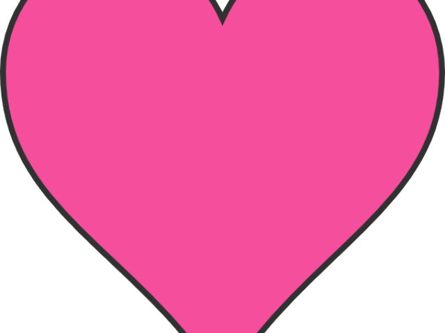 Heart Shaped Clipart Dark Pink - Heart Shaped Clipart Dark Pink (640x480)