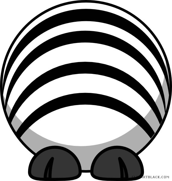 Zebra Animal Free Black White Clipart Images Clipartblack - Cartoon Zebra (570x598)