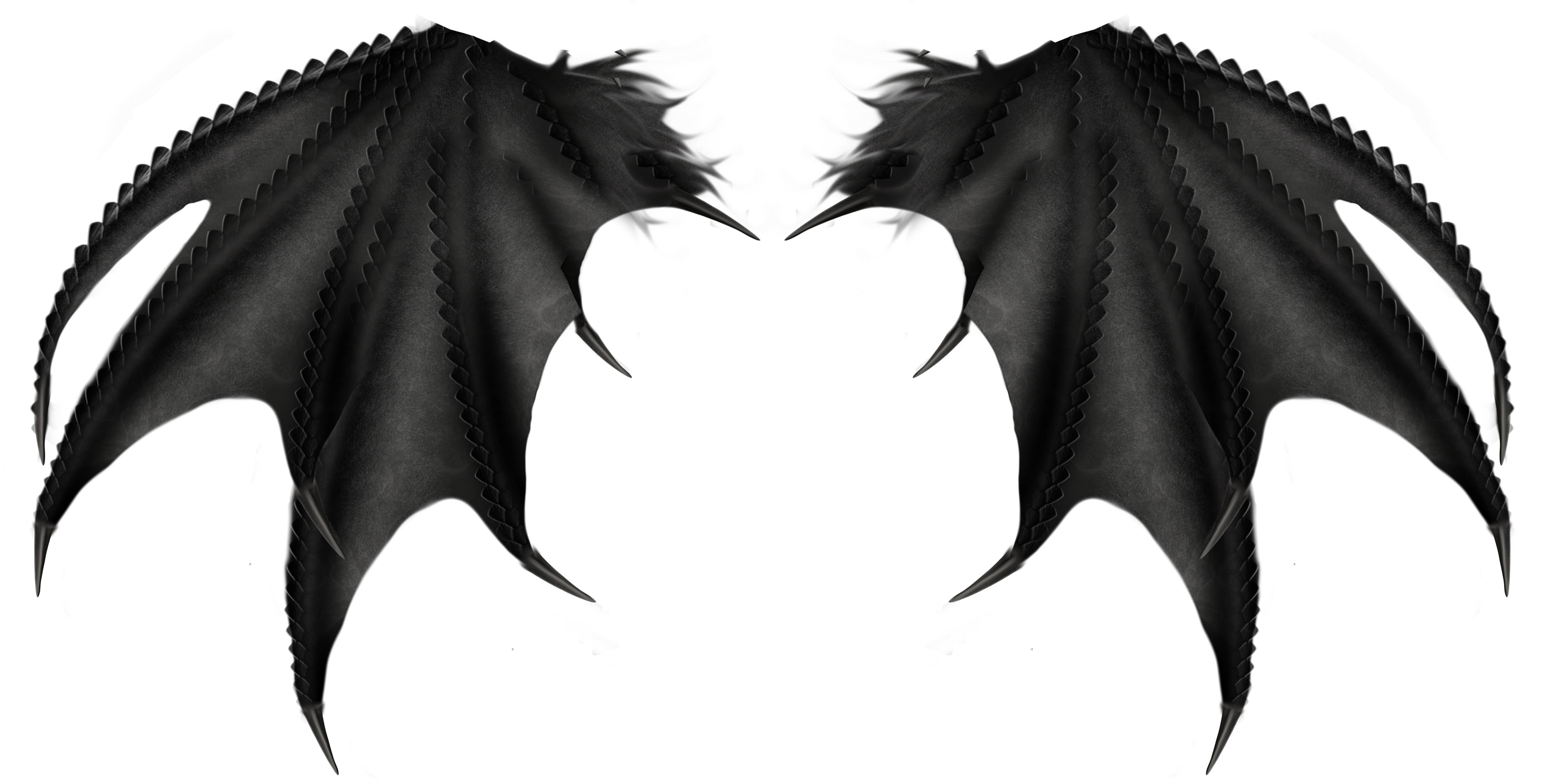Devil Download Transprent Free - Realistic Demon Wing Png (4093x2191)