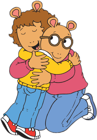 Arthur Read Hugging His Mum - Arthur And His Mom (386x462)