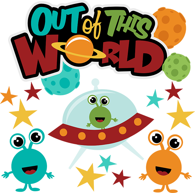 Out Of This World Glow Dance Party - Out Of This World Clip Art (648x643)