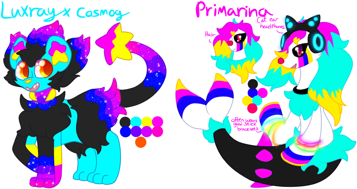 Neon Party Kids [closed] By Floom-adopts - Cartoon (1233x648)