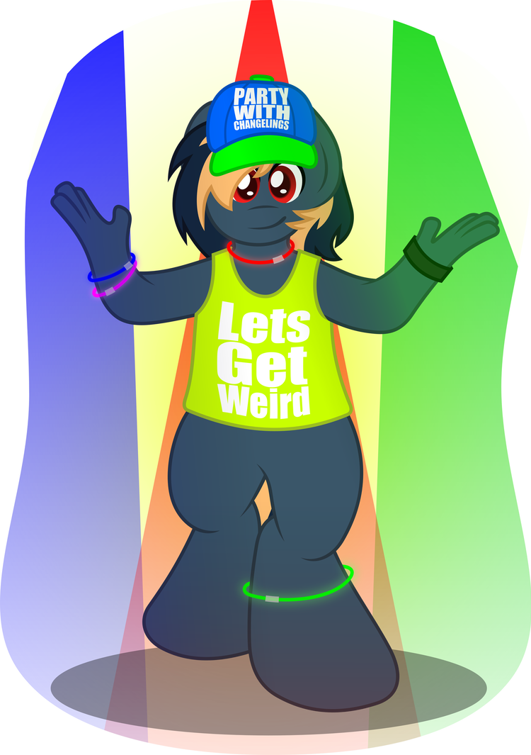 Neon Nights By Gray-gold - Cartoon (750x1065)