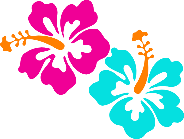 Hawaiian Flower Clip Art - Flowers Of Hawaii Png (600x455)