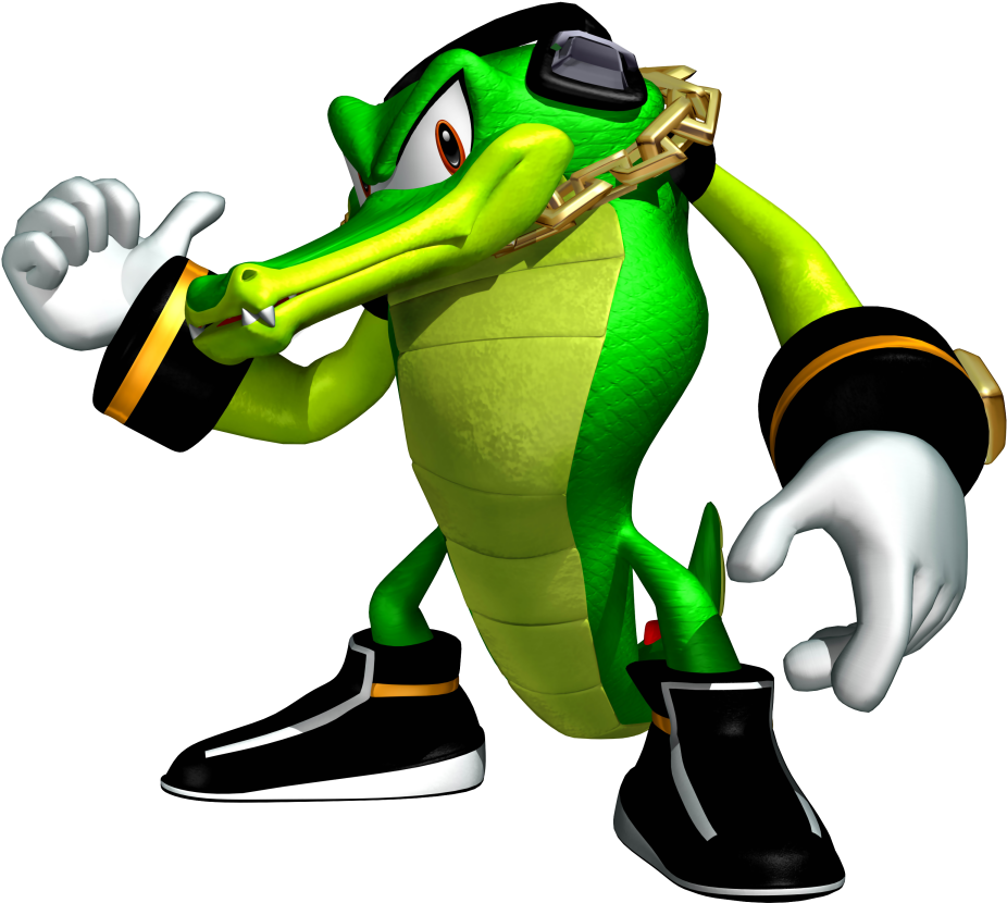 Vector The Crocodile Sonic Heroes Art - Sonic Crocodile (945x845)