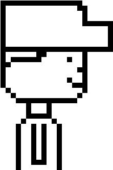 Video Game Character - Mario 8 Bit Flower (410x540)